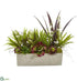 Silk Plants Direct Mixed Succulent and Grass Garden Artificial Plant - Pack of 1