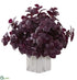 Silk Plants Direct Basil Artificial Plant - Burgundy - Pack of 1