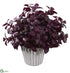 Silk Plants Direct Basil Artificial Plant - Burgundy - Pack of 1