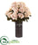 Silk Plants Direct Hydrangea Artificial Plant - Rust - Pack of 1