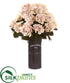 Silk Plants Direct Hydrangea Artificial Plant - Cream Pink - Pack of 1