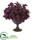 Silk Plants Direct Basil Artificial Plant - Burgundy - Pack of 1