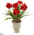 Silk Plants Direct  Amaryllis Artificial Plant - Pack of 1