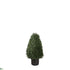Silk Plants Direct Outdoor Cypress Topiary - Green - Pack of 1