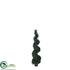 Silk Plants Direct Outdoor Cypress Spiral Topiary Tree - Green - Pack of 2