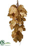 Silk Plants Direct Fig Leaf Door Swag - Olive Green Tan - Pack of 2
