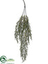 Silk Plants Direct Berry Hanging Bush - Green Moss - Pack of 12