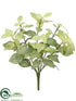 Silk Plants Direct Basil Bush - Green - Pack of 12