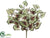 Silk Plants Direct Begonia Leaf Bush - Green Burgundy - Pack of 12