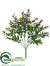 Silk Plants Direct Boxwood Bush - Green Burgundy - Pack of 24