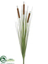 Silk Plants Direct Cattail Bush - Brown Light - Pack of 12