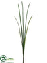 Silk Plants Direct Cattail Leaf Bush - Green - Pack of 12