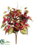 Silk Plants Direct Coleus Bush - Pink Green - Pack of 12