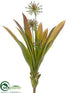 Silk Plants Direct Flowering Dracaena Bush - Tan - Pack of 12