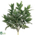 Silk Plants Direct Dusty Miller Bush - Green Flocked - Pack of 12