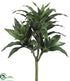 Silk Plants Direct Dracaena Fragrans Bush - Green Two Tone - Pack of 12