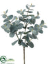 Silk Plants Direct Eucalyptus Bush - Green Gray - Pack of 12