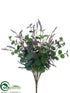 Silk Plants Direct Eucalyptus, Berry Bush - Green Lavender - Pack of 12