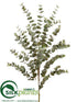 Silk Plants Direct Eucalyptus Bush - Green Gray - Pack of 2