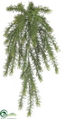 Silk Plants Direct Sprengeri Fern Hanging Bush - Green - Pack of 12