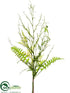 Silk Plants Direct Fern, Twig Drop Bundle - Green - Pack of 4