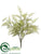 Leather Fern Bush - Green - Pack of 12