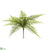 Leather Fern Bush - Green - Pack of 6
