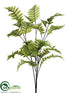 Silk Plants Direct Forest Fern Bush - Green - Pack of 12