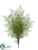 Lace Fern Bush - Green - Pack of 6