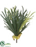 Silk Plants Direct Staghorn Fern Bush - Green Frosted - Pack of 6