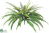 Silk Plants Direct Forest Fern Bush - Green - Pack of 12