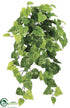 Silk Plants Direct Potato Leaf Hanging Bush - Green Light - Pack of 6