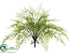 Silk Plants Direct Maidenhair Fern Bush - Green - Pack of 12