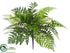 Silk Plants Direct Fern Bush - Green - Pack of 12