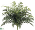 Silk Plants Direct Polynesian Leather Fern Bush - Green - Pack of 6