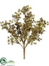 Silk Plants Direct Sedum Bush - Olive Green Brown - Pack of 12