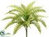 Silk Plants Direct Boston Fern Bush - Green Light - Pack of 12
