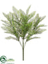 Silk Plants Direct Woodland Fern Bush - Green - Pack of 24