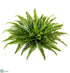 Silk Plants Direct UV Protected Boston Fern Bush - Green - Pack of 4