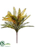 Silk Plants Direct Boston Fern Bush - Olive Green - Pack of 12