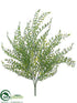 Silk Plants Direct Fishtail Fern Bush - Green Gray - Pack of 24