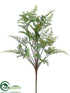 Silk Plants Direct Rabbit Fern Bush - Green - Pack of 12