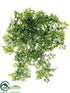 Silk Plants Direct Maidenhair Fern Hanging Bush - Green Light - Pack of 6
