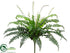 Silk Plants Direct Fishtail Fern Bush - Green - Pack of 6