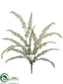 Silk Plants Direct Fern Bush - Green Gray - Pack of 12