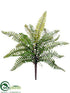 Silk Plants Direct Boston Fern Bush - Green - Pack of 12