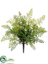 Silk Plants Direct Maidenhair Fern Bush - Green - Pack of 12