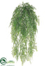 Silk Plants Direct Maidenhair Fern Hanging Bush - Green - Pack of 12