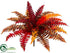 Silk Plants Direct Boston Fern Bush - Flame - Pack of 6