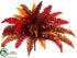 Silk Plants Direct Boston Fern Bush - Flame - Pack of 6